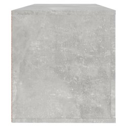 vidaXL Scarpiera a Muro Grigio Cemento100x35x38cm in Legno ingegnerizzato