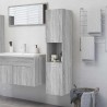 Armadietto Bagno Grigio Sonoma 30x30x130cm in Legno ingegnerizzato