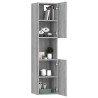 Armadietto Bagno Grigio Sonoma 30x30x130cm in Legno ingegnerizzato