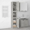 vidaXL Mobile da Bagno Grigio Cemento 32x34x188,5 cm Legno ingegnerizzato