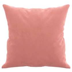 vidaXL Cuscini Decorativi 2 pz Rosa 40x40 cm in Velluto