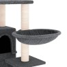 vidaXL Albero per Gatti con Tiragraffi in Sisal Grigio Scuro 175 cm