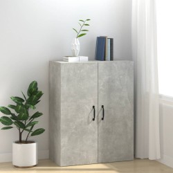 vidaXL Mobile Pensile Grigio Cemento 69,5x34x90cm in Legno ingegnerizzato