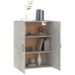 vidaXL Mobile Pensile Grigio Cemento 69,5x34x90cm in Legno ingegnerizzato