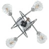 Lampada da Soffitto con Paralumi a Reticolo per 4 Luci LED G9