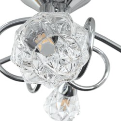 Lampada da Soffitto con Paralumi a Reticolo per 4 Luci LED G9