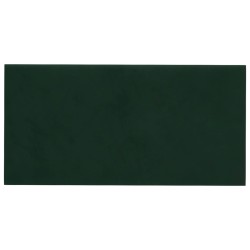 Pannelli Murali 12 pz Verde Scuro 60x30 cm in Velluto 2,16 m²