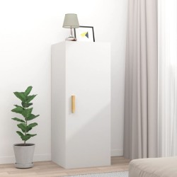 vidaXL Armadietto a Muro Bianco 34,5x34x90 cm in Legno ingegnerizzato