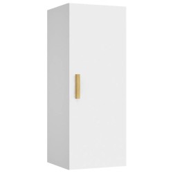 vidaXL Armadietto a Muro Bianco 34,5x34x90 cm in Legno ingegnerizzato