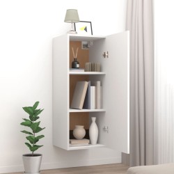 vidaXL Armadietto a Muro Bianco 34,5x34x90 cm in Legno ingegnerizzato