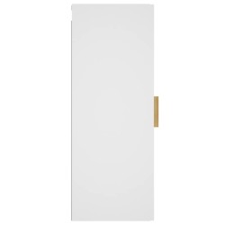 vidaXL Armadietto a Muro Bianco 34,5x34x90 cm in Legno ingegnerizzato