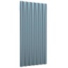 vidaXL Pannelli Tetto 36pz Acciaio Verniciato a Polvere Grigio 80x36cm