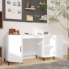 vidaXL Scrivania Bianco Lucido 140x50x75 cm in Legno ingegnerizzato