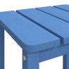 vidaXL Tavolo da Giardino Adirondack Blu Acqua 38x38x46 cm HDPE