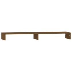 Supporto per Monitor Miele 100x27x10 cm Legno Massello di Pino