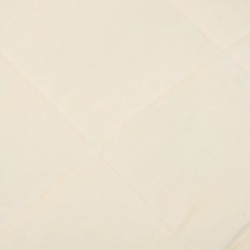 vidaXL Coperta Ponderata Crema Chiaro 122x183 cm 9 kg Tessuto