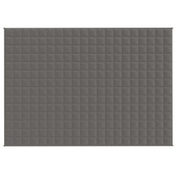 vidaXL Coperta Ponderata Grigia 137x200 cm 6 kg Tessuto