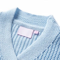 Cardigan da Bambina Lavorato a Mano Blu 140