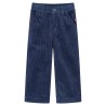 Pantaloni da Bambino in Velluto a Coste Blu Marino 92