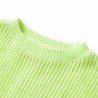 Maglione da Bambina Lavorato a Mano Giallo Neon 128