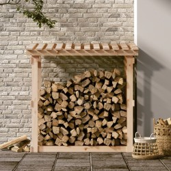 vidaXL Portalegna 108x64,5x109 cm in Legno Massello di Pino