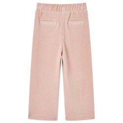 Pantaloni per Bambini in Velluto a Coste Rosa Chiaro 92