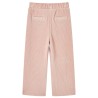 Pantaloni per Bambini in Velluto a Coste Rosa Chiaro 92