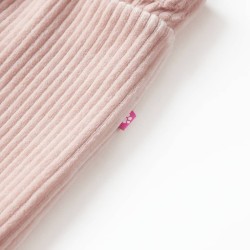 Pantaloni per Bambini in Velluto a Coste Rosa Chiaro 92