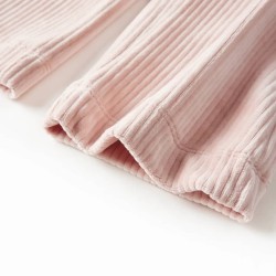 Pantaloni per Bambini in Velluto a Coste Rosa Chiaro 92