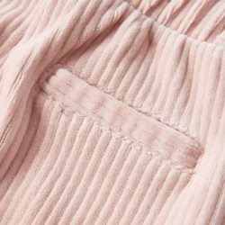 Pantaloni per Bambini in Velluto a Coste Rosa Chiaro 92