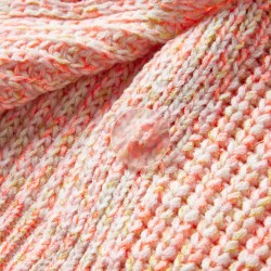 Cardigan da Bambina Lavorato a Maglia Rosa Misto 92