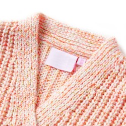 Cardigan da Bambina Lavorato a Maglia Rosa Misto 116