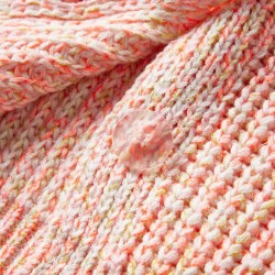 Cardigan da Bambina Lavorato a Maglia Rosa Misto 116