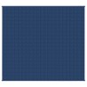 vidaXL Coperta Ponderata Blu 220x230 cm 15 kg Tessuto