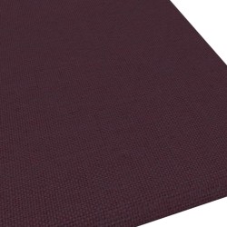 Pannelli Murali 12 pz Viola 30x30 cm in Tessuto 1,08 m²