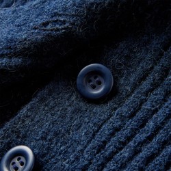 Cardigan da Bambina Lavorato a Mano Blu Marino 92