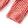 Cardigan da Bambina Lavorato a Maglia Rosa Medio 116