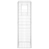 vidaXL Cesti a Gabbione a Torre 2 pz 40x40x140 cm in Ferro