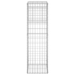 vidaXL Cesti a Gabbione a Torre 2 pz 40x40x140 cm in Ferro