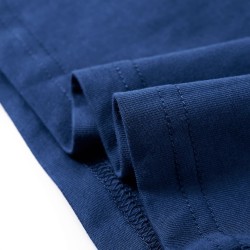 Maglietta da Bambino a Maniche Lunghe con Stampa Orso Blu Jeans 104