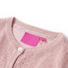 Cardigan da Bambina Lavorato a Maglia Rosa Tenue 92