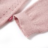 Cardigan da Bambina Lavorato a Maglia Rosa Tenue 92