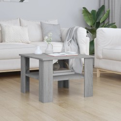 Tavolino da Salotto Grigio Sonoma 60x60x42 cm Legno ingegnerizzato