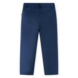 Pantaloni per Bambini con Finiture Nere Blu Marino 128