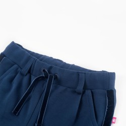 Pantaloni per Bambini con Finiture Nere Blu Marino 128