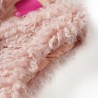 Gilet da Bambina in Pelliccia Sintetica Rosa Chiaro 140