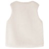 Gilet da Bambina in Pelliccia Sintetica Beige 104