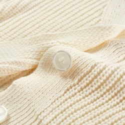 Cardigan da Bambina Lavorato a Maglia Bianco Neve 104