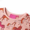 Pigiama per Bambini a Maniche Lunghe Stampa Cavallo Rosa Chiaro 104