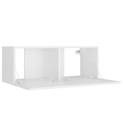 Set Mobili Porta TV 8pz Bianco in Legno ingegnerizzato